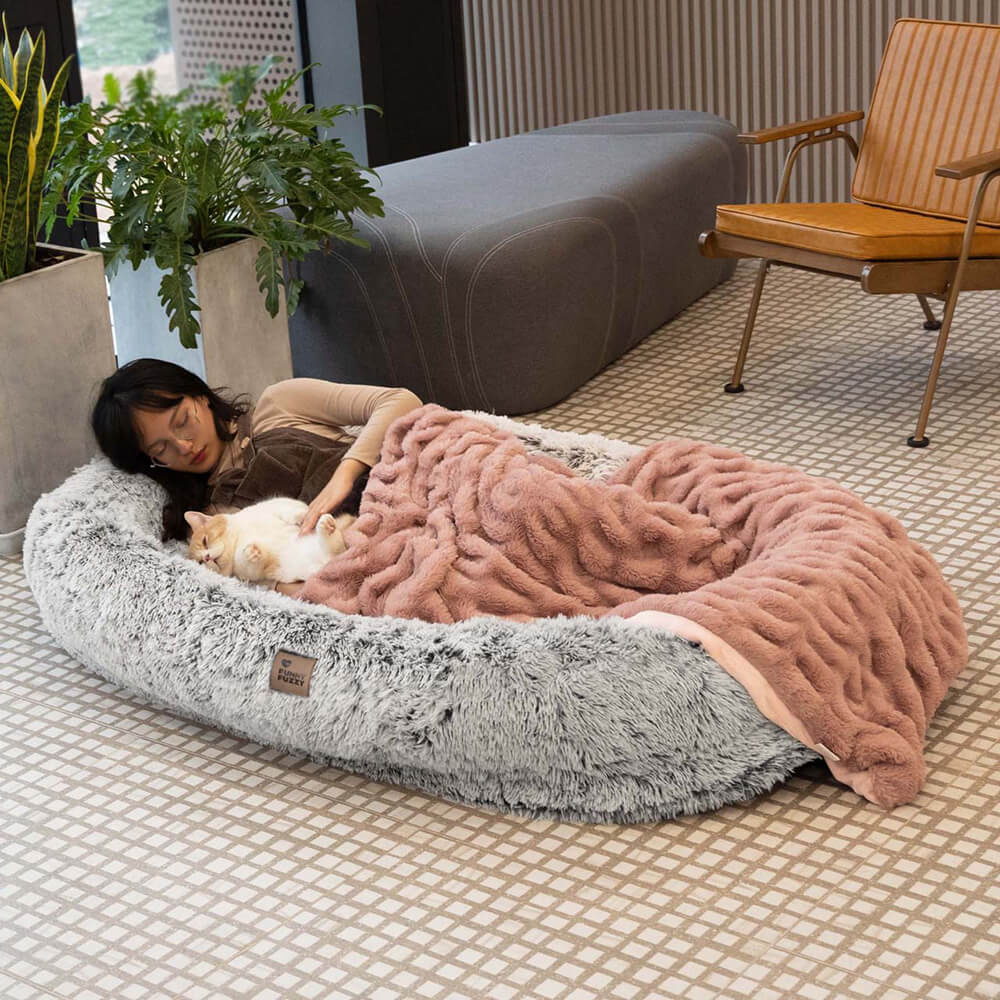 Luxury Super Large Sleep Deeper Human Dog Bed