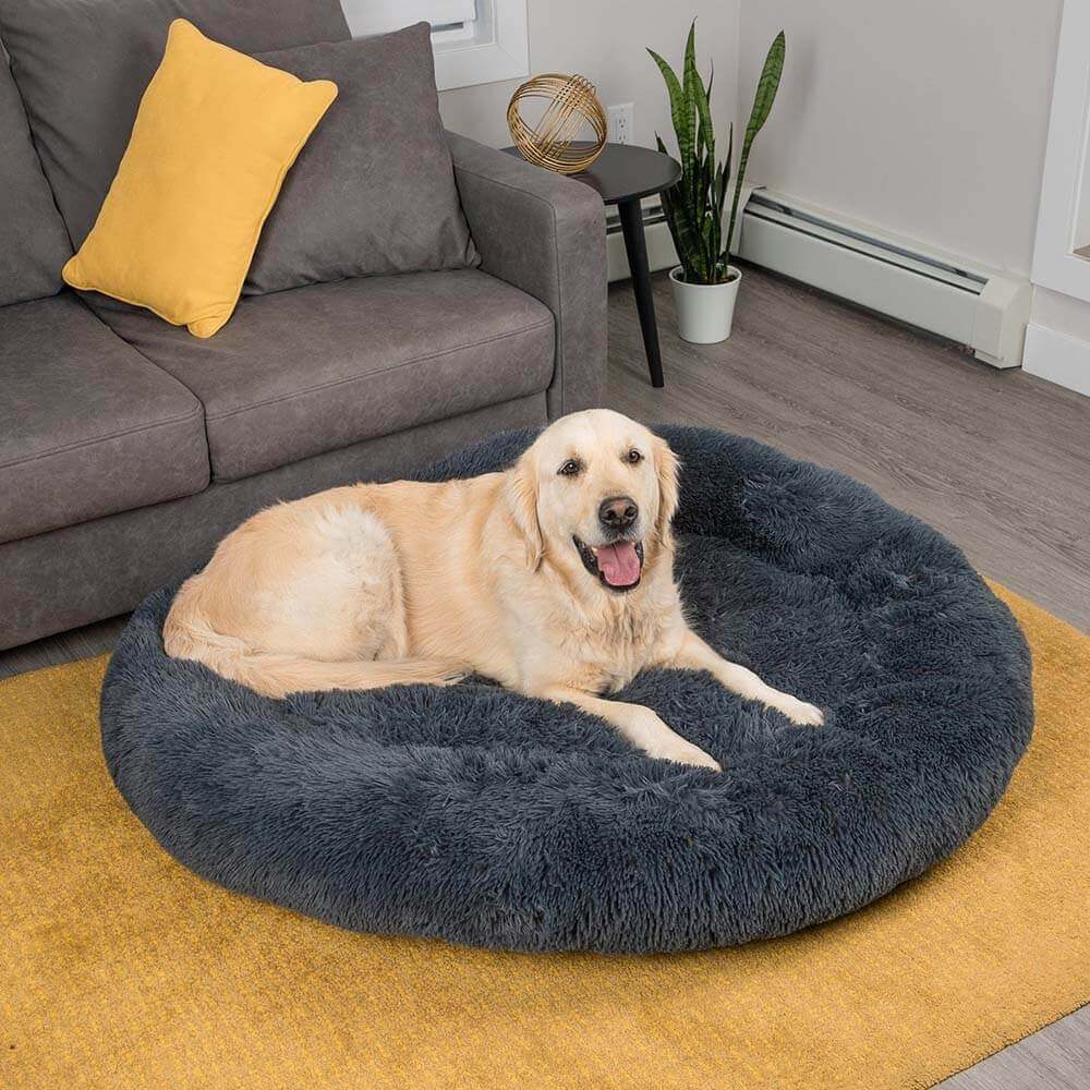 Dog Bed - Fuzzy Round