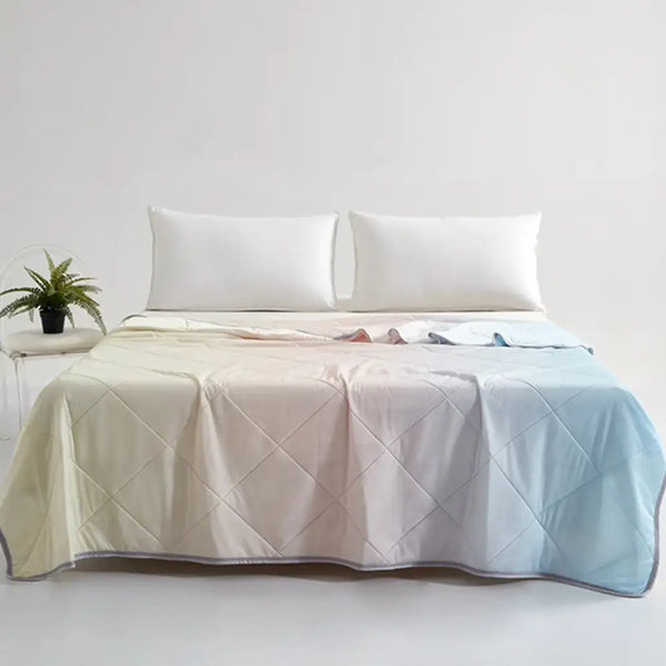 Gradient Series Cooling Ice Silk Skin-Friendly Blanket with Double Sided Cold Effect