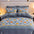 Homely Floral Milk Velvet Comfortable Bed Sheet Set With Bed Skirt