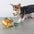 Interactive Puzzle Squeaky Toy Leaf Ball Dog Treat Dispenser Toy