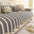 Irregular Contrast Colour Chenille Skin-Friendly Non-Slip Sofa Protective Sofa Cover