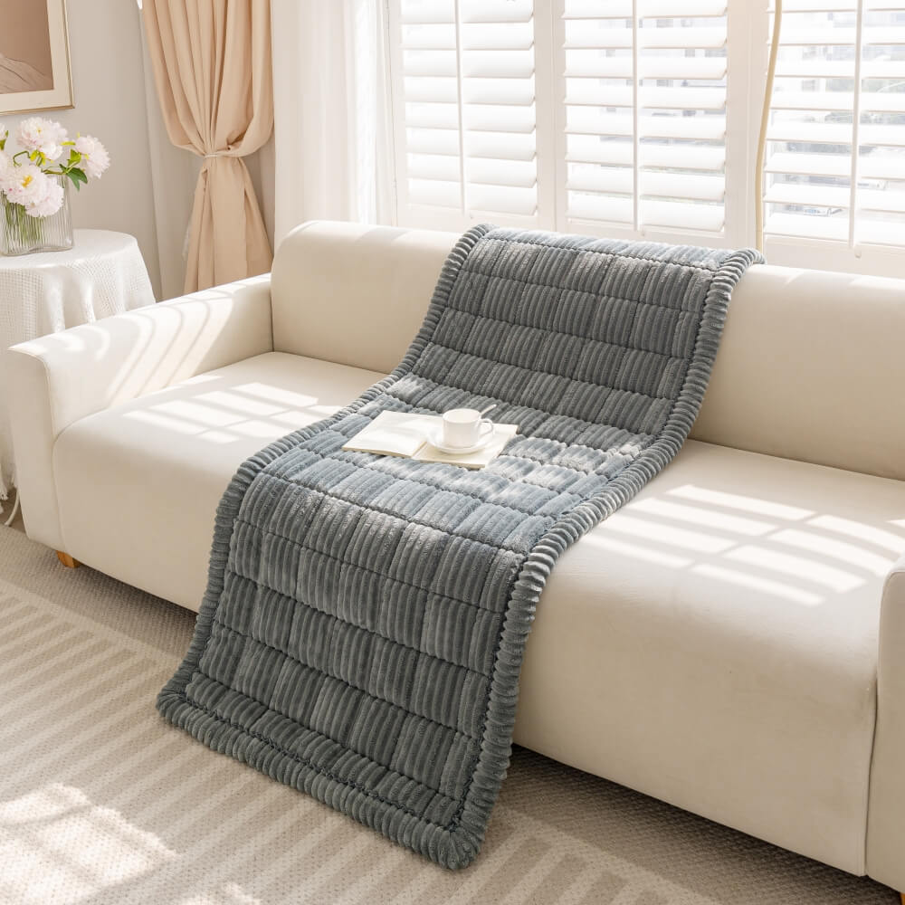 Lazy Soft Flannel Breathable Pet Mat Non-slip Corner Couch Cover