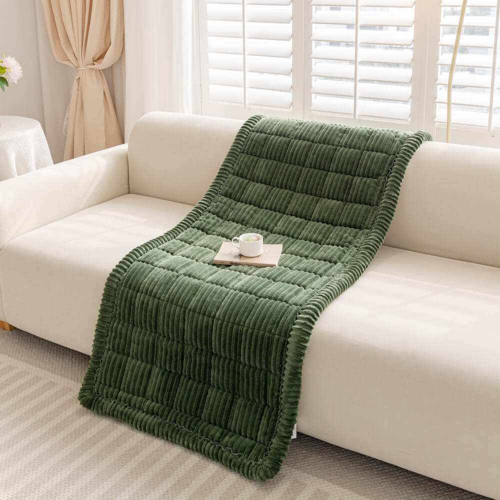 Lazy Soft Flannel Breathable Pet Mat Non-slip Corner Couch Cover
