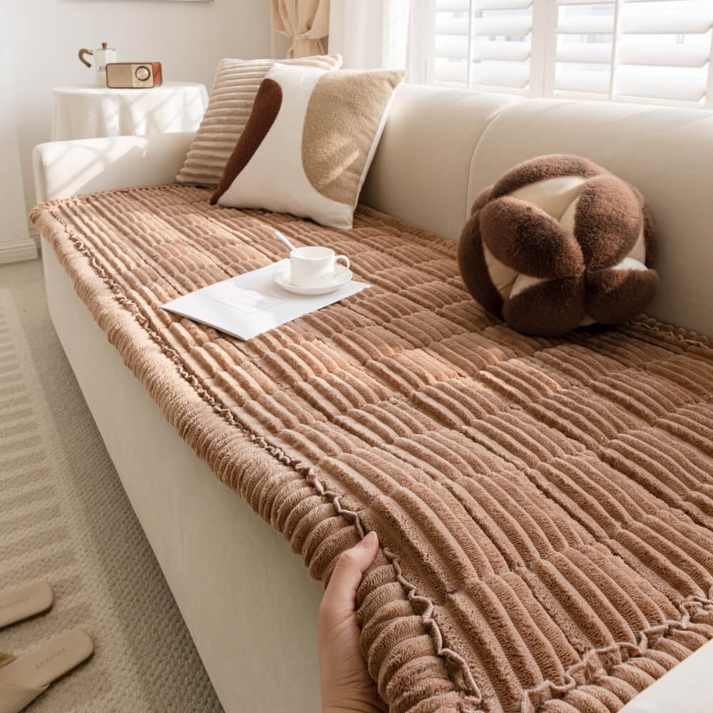 Lazy Soft Flannel Breathable Pet Mat Non-slip Corner Couch Cover