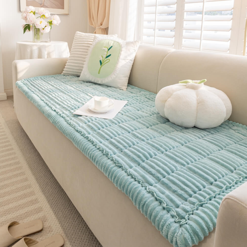 Lazy Soft Flannel Breathable Pet Mat Non-slip Corner Couch Cover