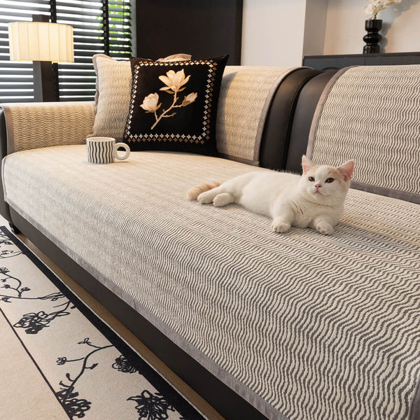 Light Luxury Chenille Breathable Fabric Scratch-Resistant Non-Slip Sofa Cover