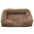 Long Plush - Square Surround Support Deep Sleep Dog Bed