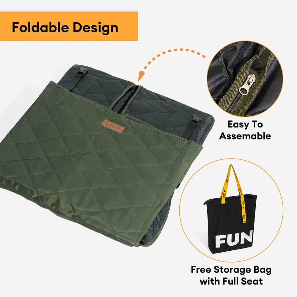 Mobile Bedroom Extra-Large Full Coverage Dog Back Seat Extender - Ideal for Travel & Camping