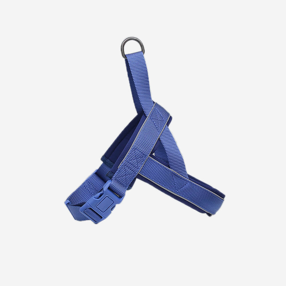 Nylon Adjustable Reflective No-Pull Dog Harness Collar and Lead