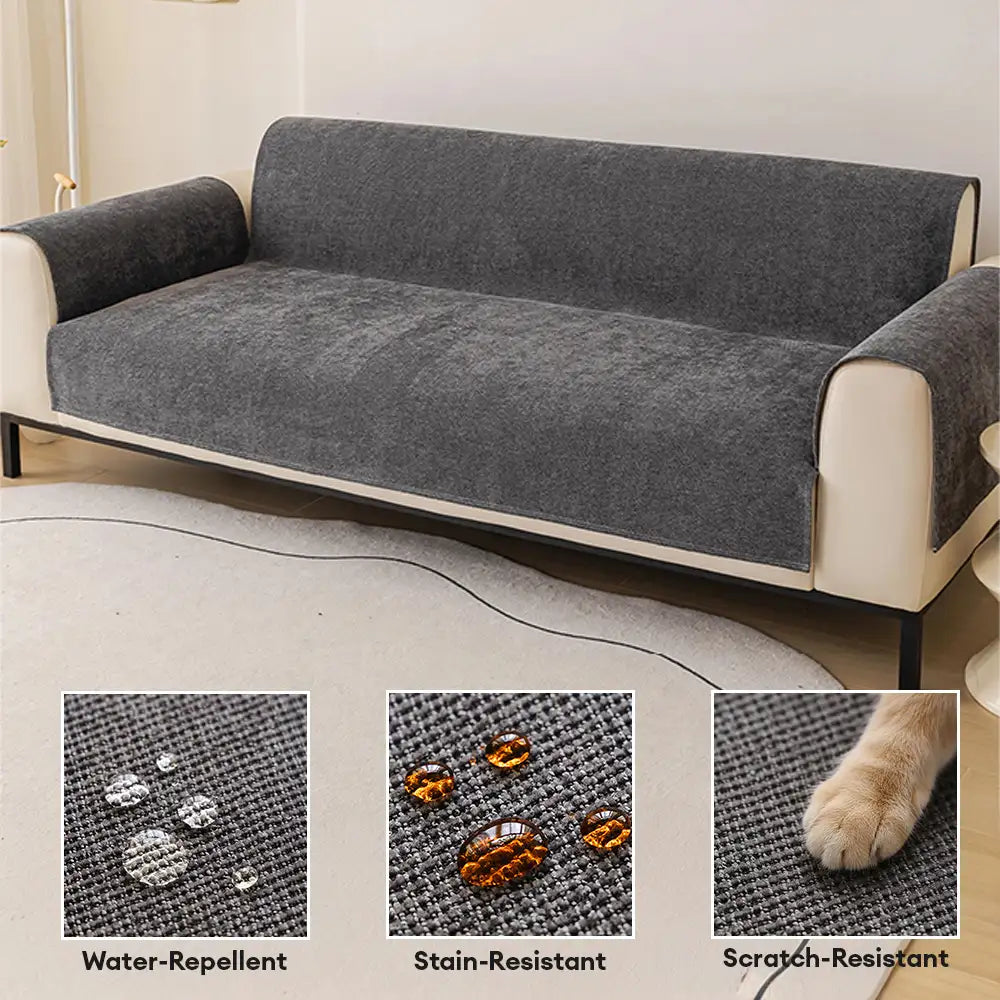 One-Piece Chenille Scratch-Resistant Durable Water-Repellent Non-Slip Sofa Cover