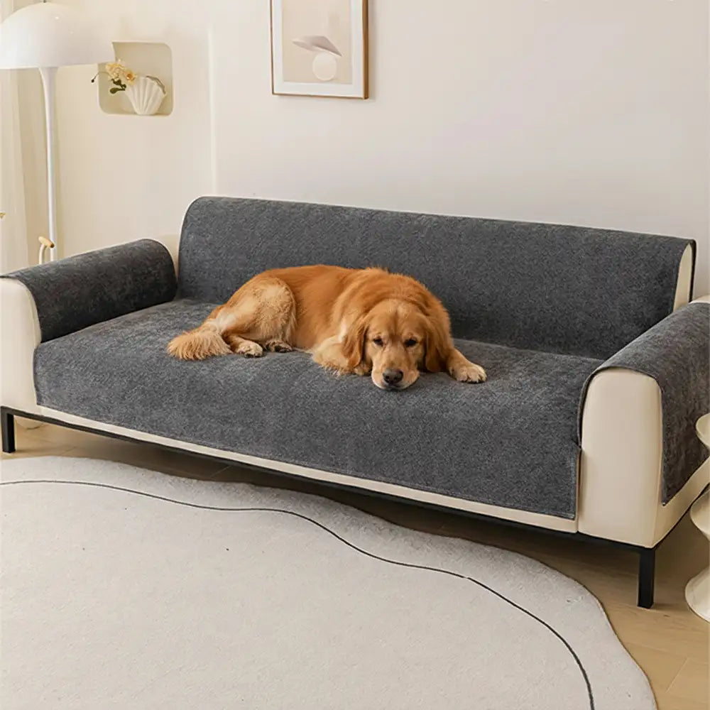 One-Piece Chenille Scratch-Resistant Durable Water-Repellent Non-Slip Sofa Cover