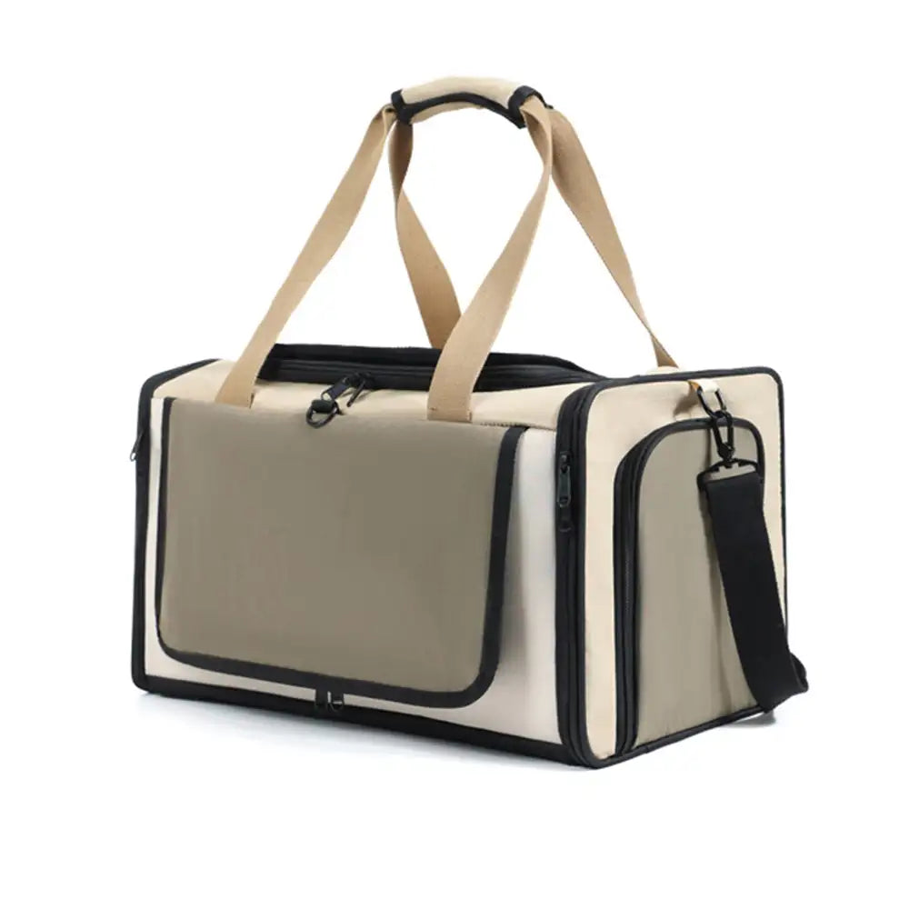 Outdoor Portable Breathable Large-Capacity Expandable Cat Carrier Bag Airline Approved