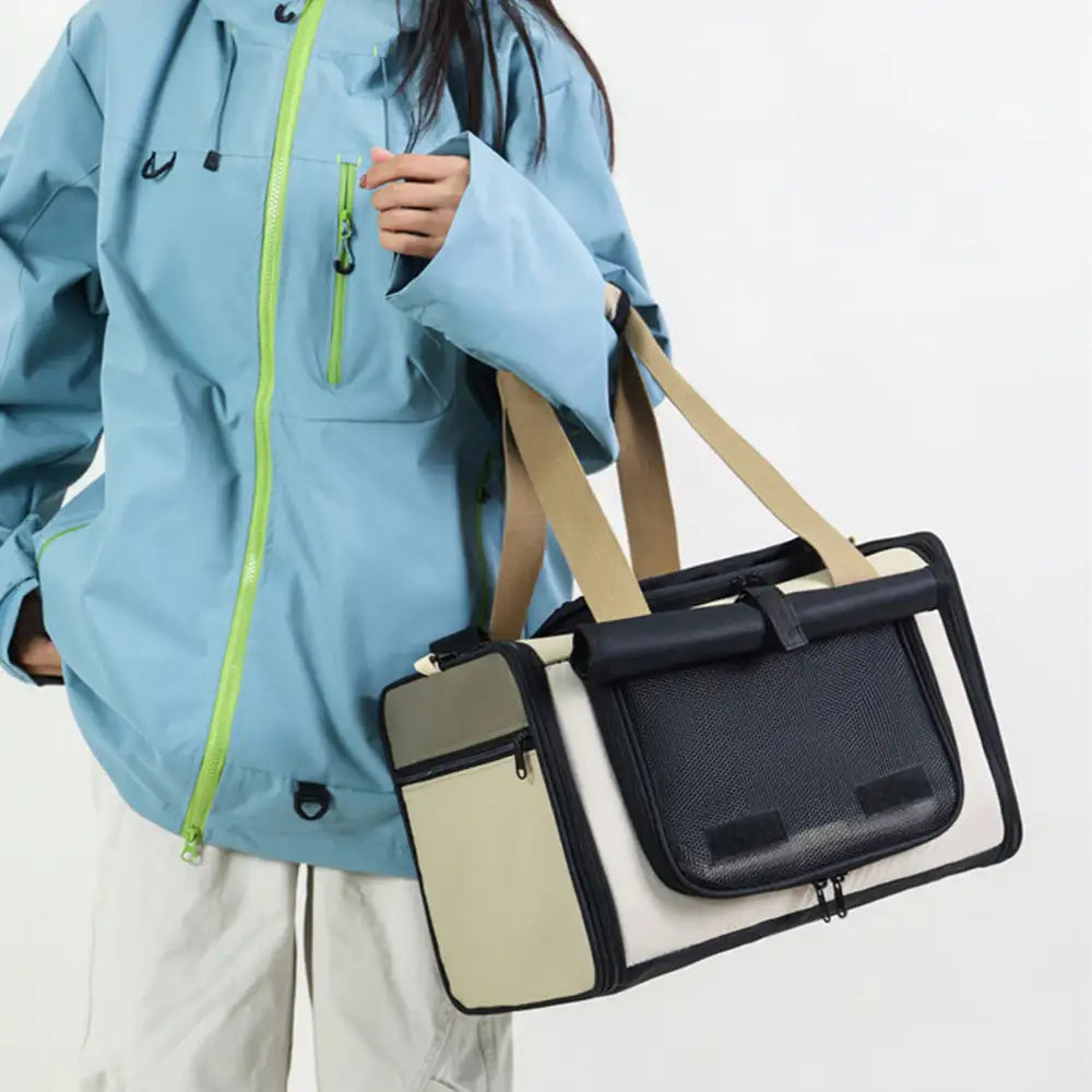 Outdoor Portable Breathable Large-Capacity Expandable Cat Carrier Bag Airline Approved