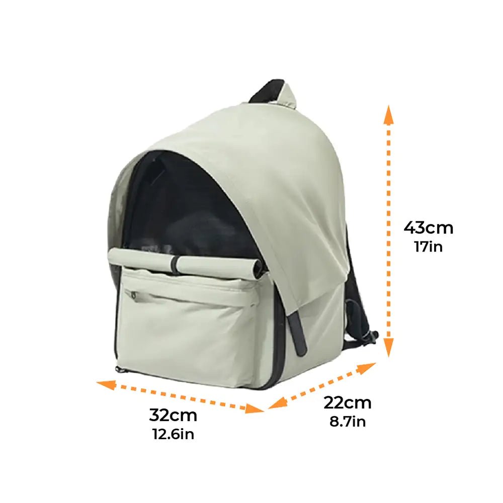 Outdoor Travel Expandable Breathable Cat Carrier Backpack with Sunshade