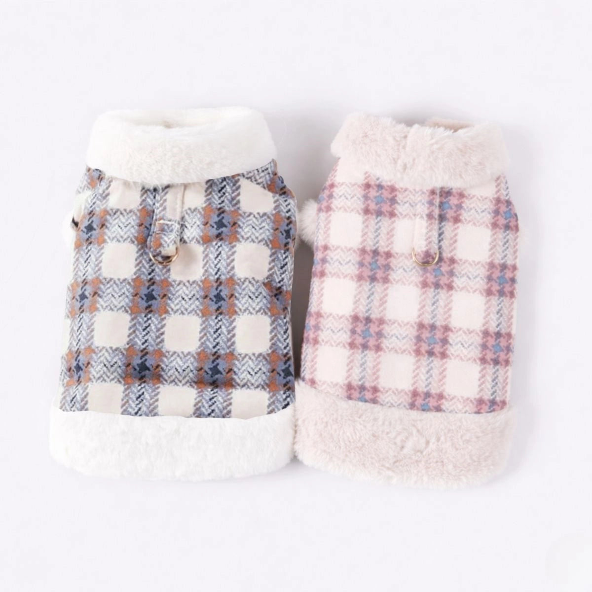 Plaid Fleece Pullover Dog Jacket - A Warm and Stylish Winter Jacket Dog Jumper