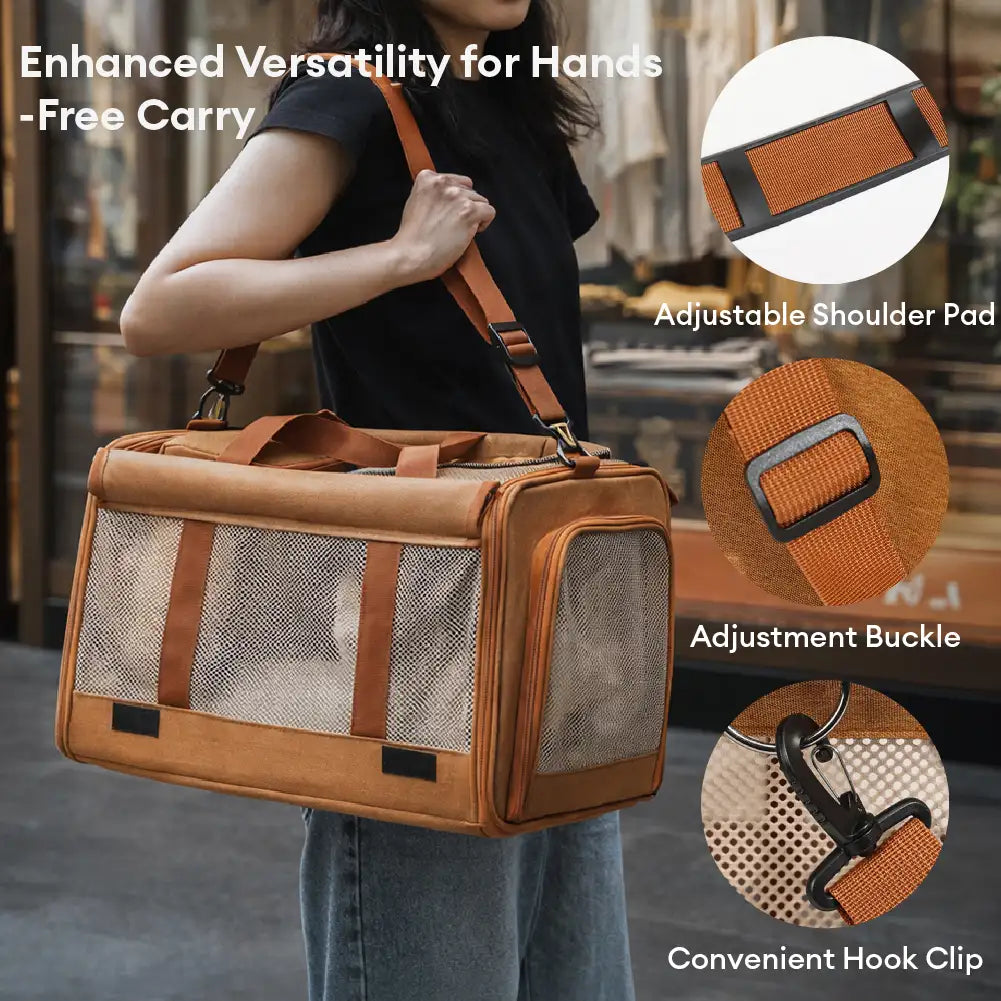 Portable Breathable Large-Capacity Expandable Multi-Functional Cat Carrier Bag