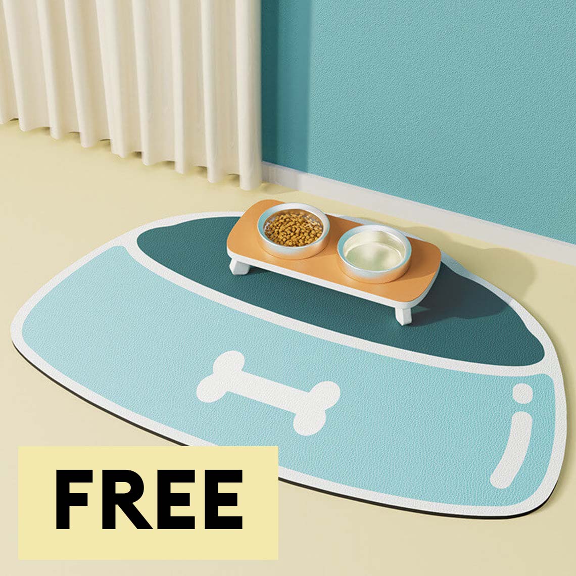 Quick-Dry Absorbent Non-Slip Pet Feeding Mat - APP Only