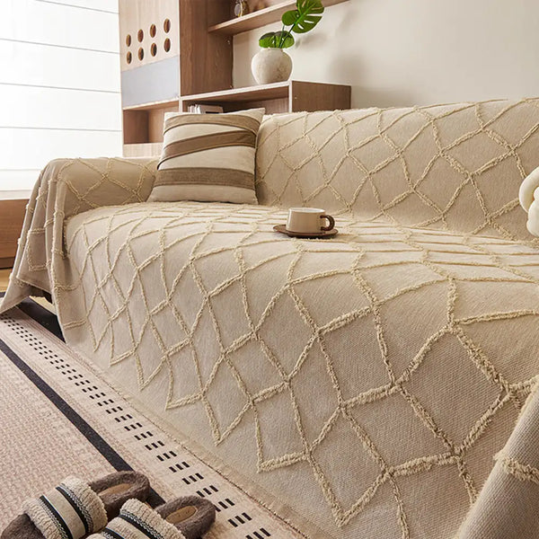 Retro Jungle Jacquard Chenille Anti-Scratch Sofa Protector Sofa Cover