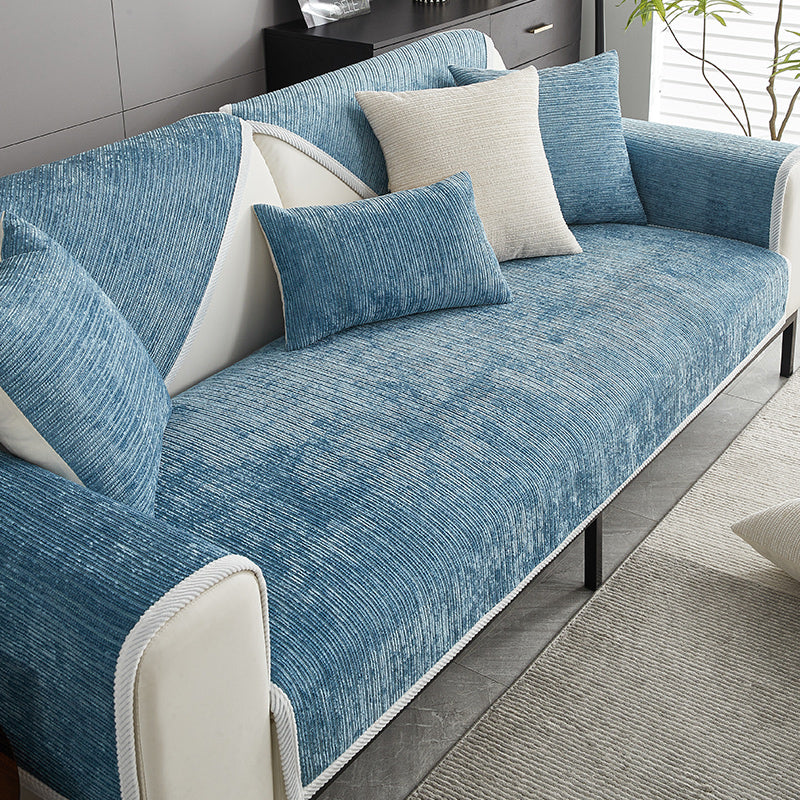 Waterproof Antimicrobial Simple Chenille Fabric Anti-scratch Outdoor Garden Sofa Cover