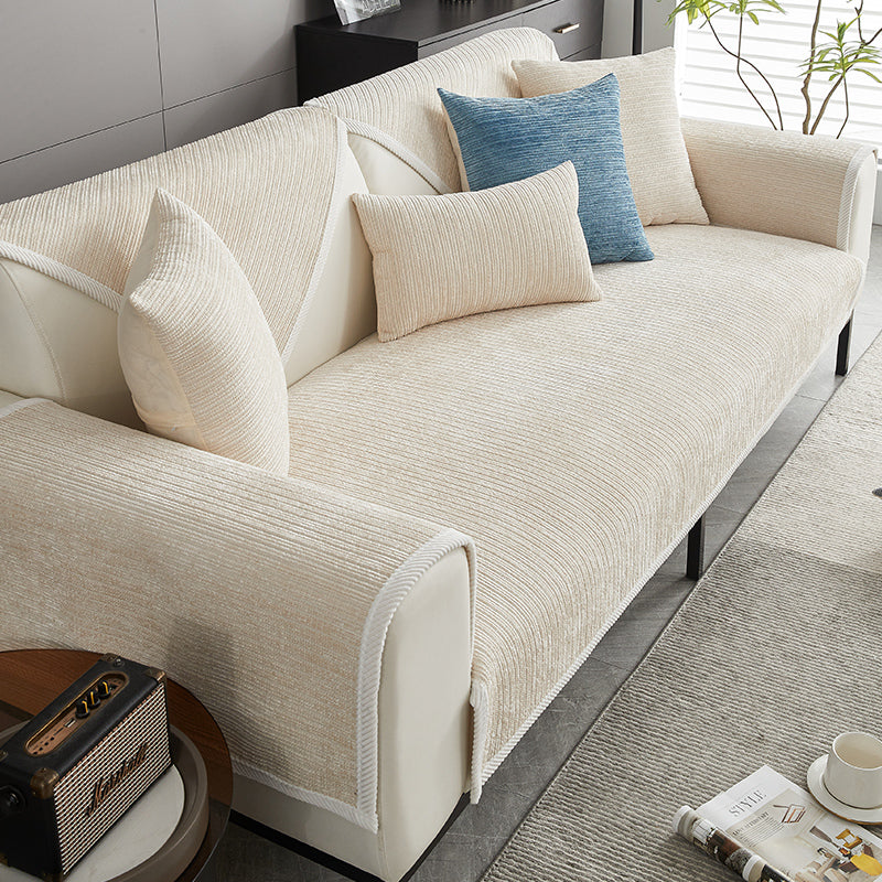 Waterproof Antimicrobial Simple Chenille Fabric Anti-scratch Outdoor Garden Sofa Cover