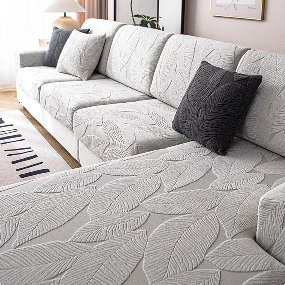 Jacquard Water-Repellent Anti-Scratch Stretch Outdoor Garden Sofa Cover