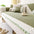All-Season Waterproof Anti-Scratch Soft Corduroy Sofa Cover with Pom-poms