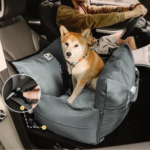 Waterproof ISOFIX Dog Car Seat Bed - First Class