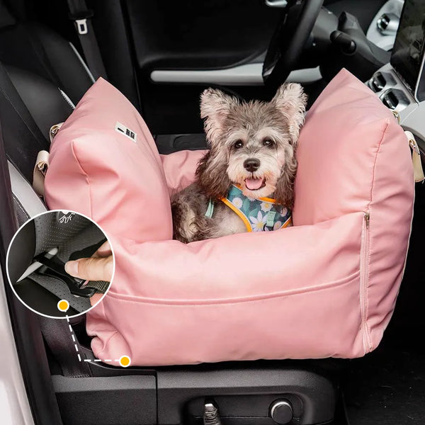Waterproof ISOFIX Dog Car Seat Bed - First Class