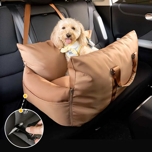 Waterproof ISOFIX Dog Car Seat Bed - First Class
