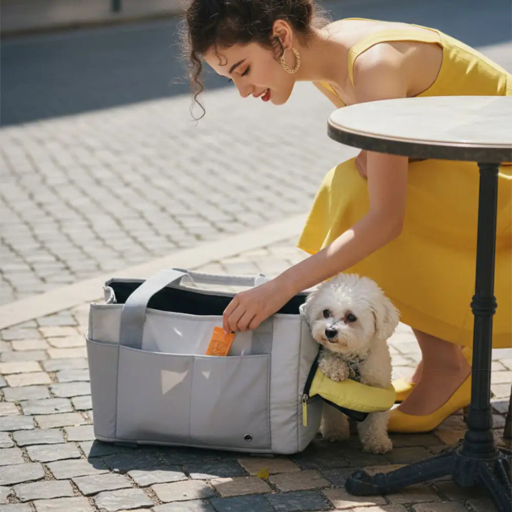 Soft-Sided Breathable Cat Carrier Shoulder Bag with Removable Pad