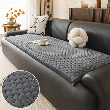 Soft Plush Scratch-Resistant Pet Mat Non-Slip Sofa Cover
