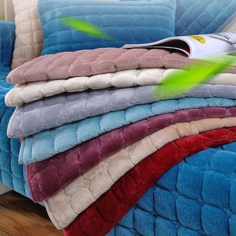 Square Flannel Scratch-Resistant & Anti-Slip Protection Sofa Cover