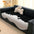 Stylish Irregular Contrast Chenille Scratch-Resistant Non-Slip Sofa Cover