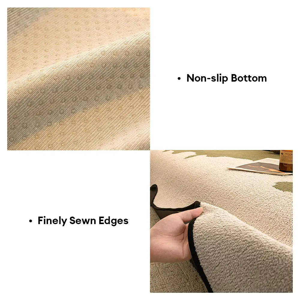 Stylish Irregular Contrast Chenille Scratch-Resistant Non-Slip Sofa Cover