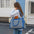 Stylish Quilted Patchwork Breathable Lightweight Pet Backpack Carrier Bag Dog Cat Carrier
