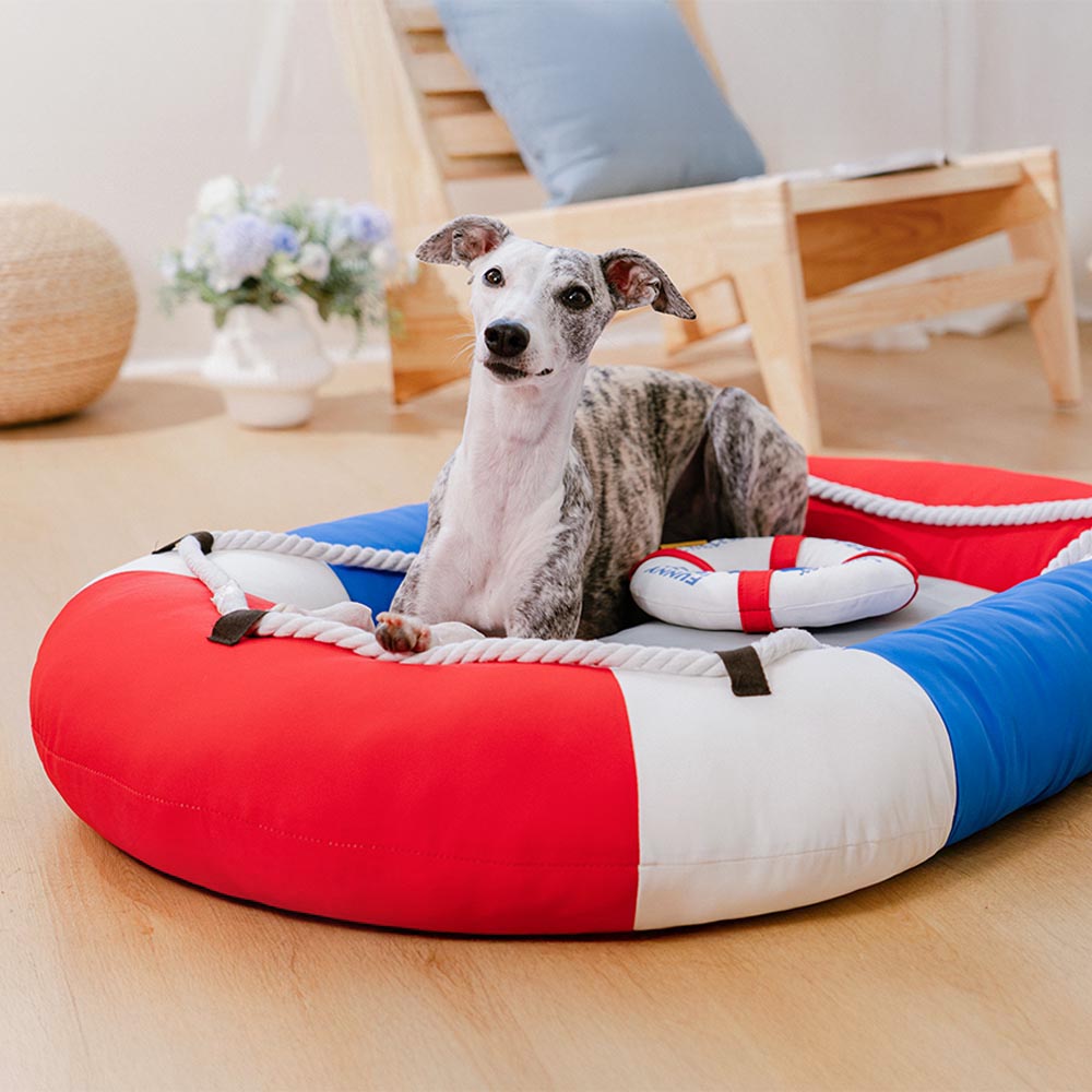 Summer Cooling Waterproof Boat-Shaped Pet Bed with Pillow – Chill Raft