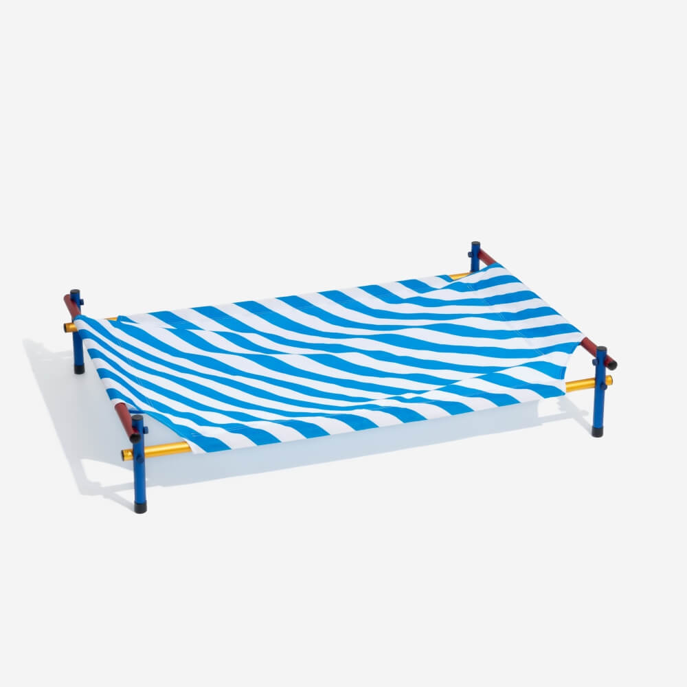 Vibrant Summer Print Style Aluminium Elevated Dog Bed - Summer Paradise