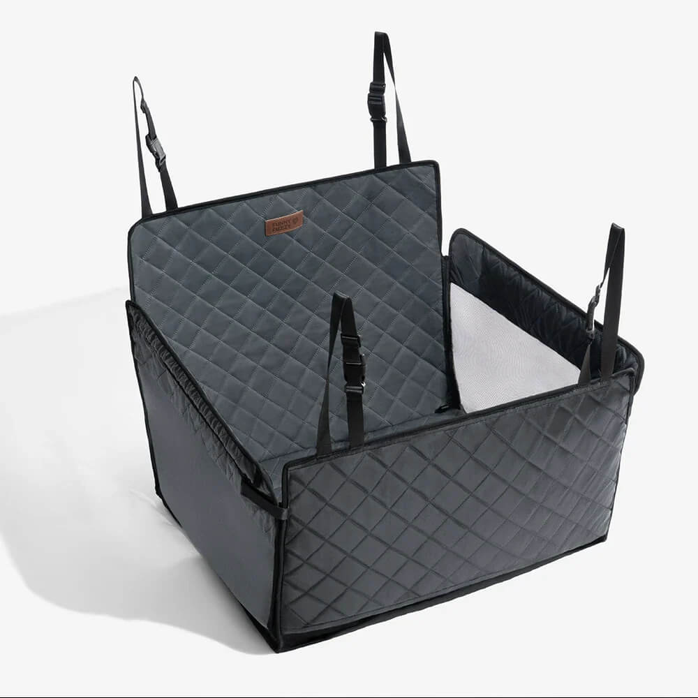 Premium Faux Leather Water-repellent Hammock Dog Car Seat Cover - RideProtector