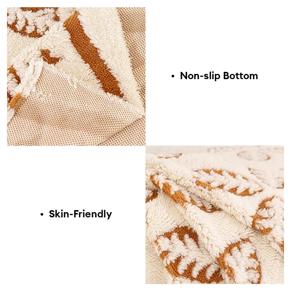 Thickened Jacquard Velvet Leaf Pattern Sofa Decoration Multi-Purpose Blanket Sofa Cover