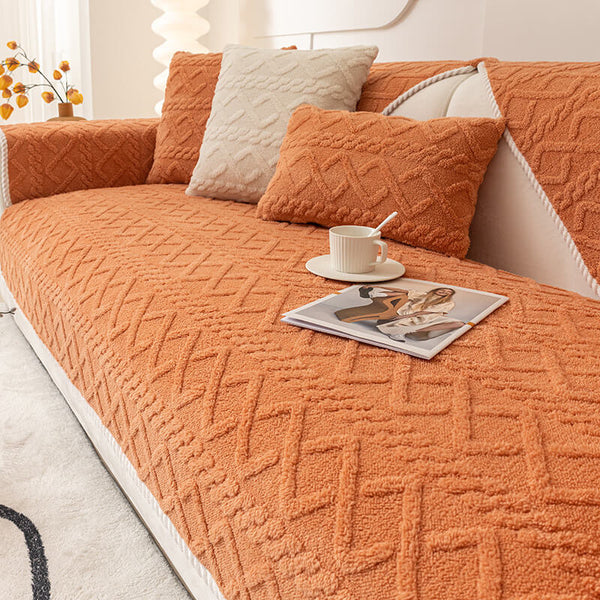 Thickened Soft Plush Sofa Protection Decoration Sofa Cover