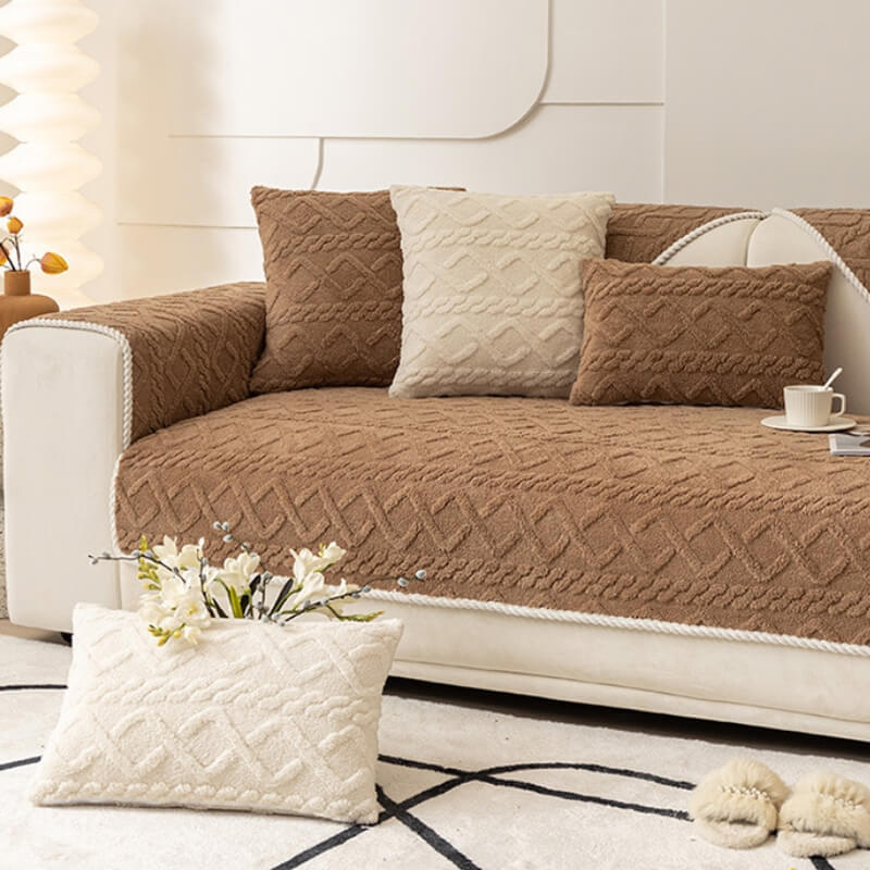 Thickened Soft Plush Sofa Protection Decoration Sofa Cover