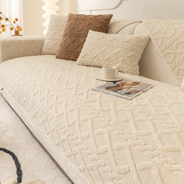 Thickened Soft Plush Sofa Protection Decoration Sofa Cover