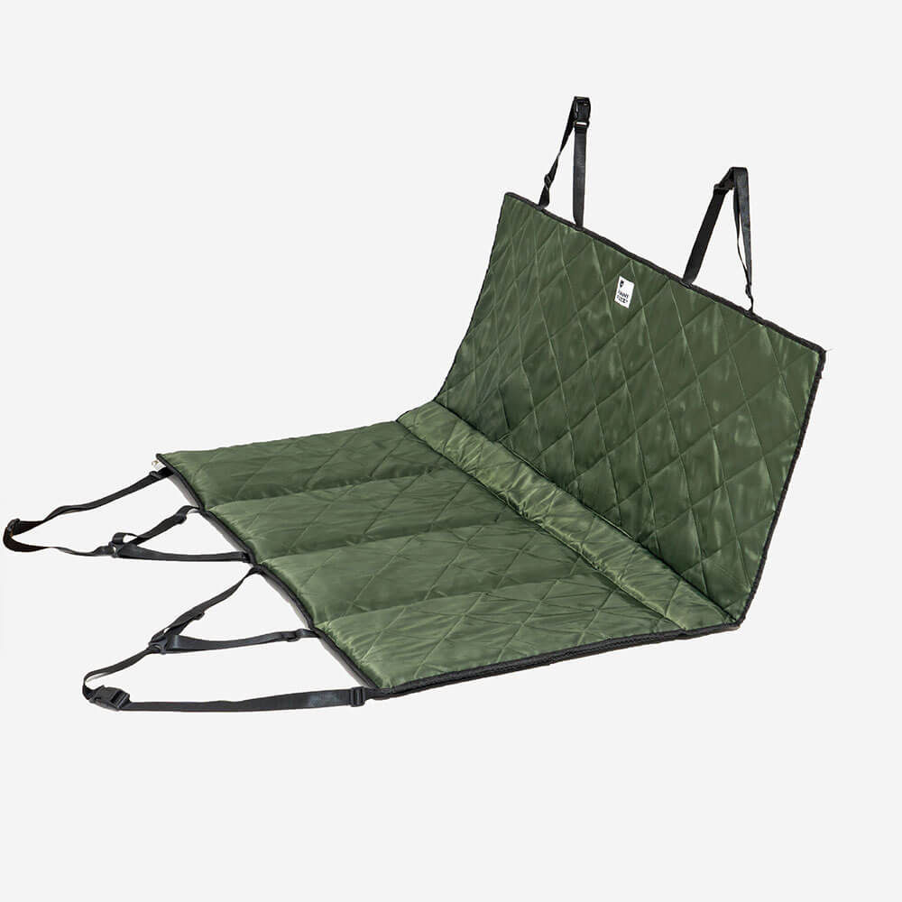 Travel Portable & Waterproof Folding Dog Car Back Seat Cover