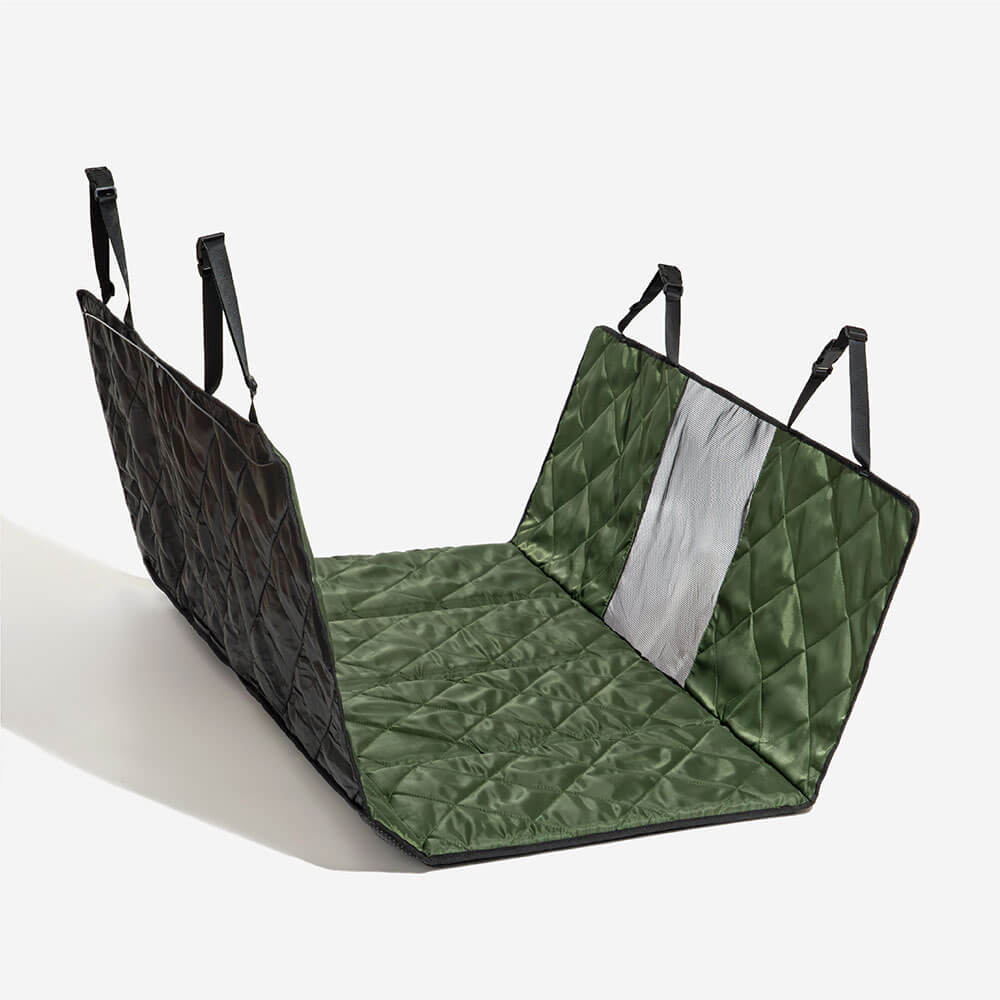 Travel Portable & Waterproof Folding Dog Car Back Seat Cover