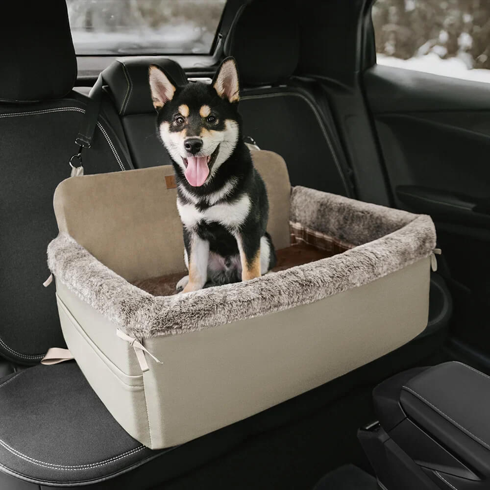 Travel Safety All-Season Bolster Dog Car Seat Bed - BaseCamp