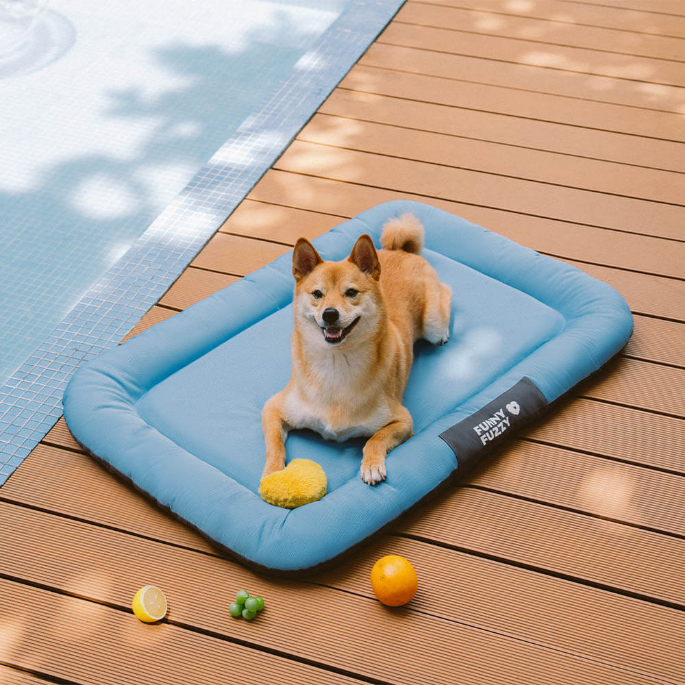 Outdoor Waterproof & Scratch-Resistant Colour-blocked Orthopaedic Dog Mat - Trek Lounge