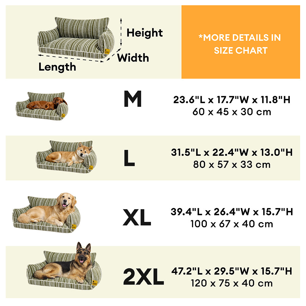 Orthopedic All-season Dog Sofa Bed Boucle Dog Bed - Funnyfuzzy SnugNest