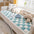 Cream-Coloured Large Plaid Square Pet Carpet Bed Sofa Cover