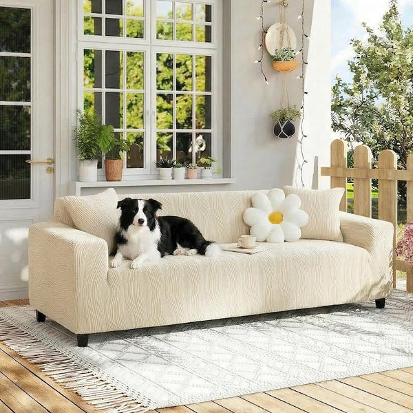 Jacquard Stretch Full-Cover Anti-scratch Outdoor Garden Sofa Cover